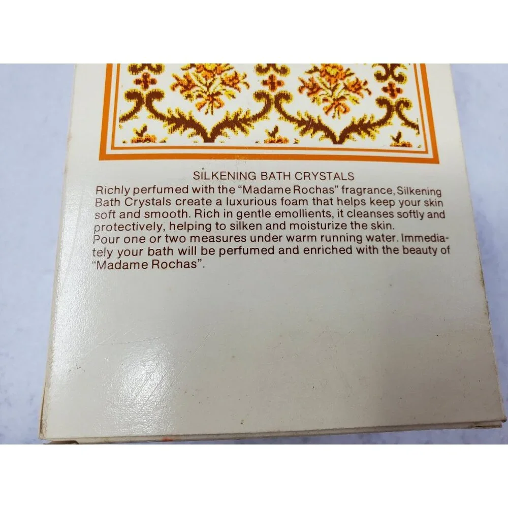 Madame Rochas Silkening Bath Crystals‎ 8.8oz Sealed Vintage France